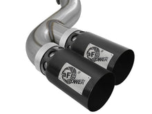 Laden Sie das Bild in den Galerie-Viewer, aFe Power 11-14 Ford F250/F350 6.7L Diesel Rebel XD 4in 409 SS DPF-Back Exhaust System - Black Tips