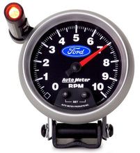 Laden Sie das Bild in den Galerie-Viewer, Autometer Ford 3-3/4in. 10K RPM Pedestal w/ Ext. Quick-Lite Tachometer Gauge