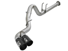 Cargar imagen en el visor de la galería, aFe Power 15-16 Ford F250/F350 6.7L Diesel Rebel XD 4in 409 SS DPF-Back Exhaust System - Black Tips