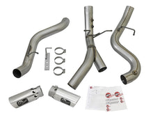 Laden Sie das Bild in den Galerie-Viewer, aFe Large Bore-HD 4in 409-SS DPF-Back Exhaust w/Dual Polished Tips 2017 GM Duramax V8-6.6L (td) L5P