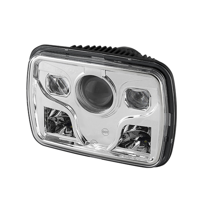 Xtune Rectangular SeaLED Beam 7X6 Inch LED Headlights ( High/Low Beam ) Chrome PRO-JH-7X6LED-HL-C