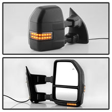 Charger l&#39;image dans la galerie, xTune 99-07 Ford SuperDuty Heated LED Telescoping Pwr Mirrors-Smk (Pair) (MIR-FDSD99S-G4-PW-RSM-SET)