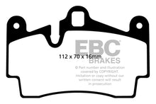 Charger l&#39;image dans la galerie, EBC 04-07 Porsche Cayenne 3.2 Redstuff Rear Brake Pads