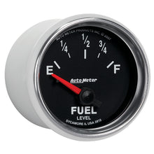 Laden Sie das Bild in den Galerie-Viewer, Autometer GS 52mm 0-90 ohms Short Sweep Electronic Fuel Level GM Gauge