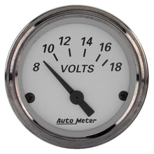 Carica l&#39;immagine nel visualizzatore di Gallery, AutoMeter American Platinum 2-1/16in Electric 18V Voltmeter Gauge