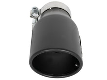 Carica l&#39;immagine nel visualizzatore di Gallery, aFe MACH Force-Xp 409 SS Exhaust Tip Black (Left Side) 3in In x 4-1/2in Out x 9in L Clamp-On