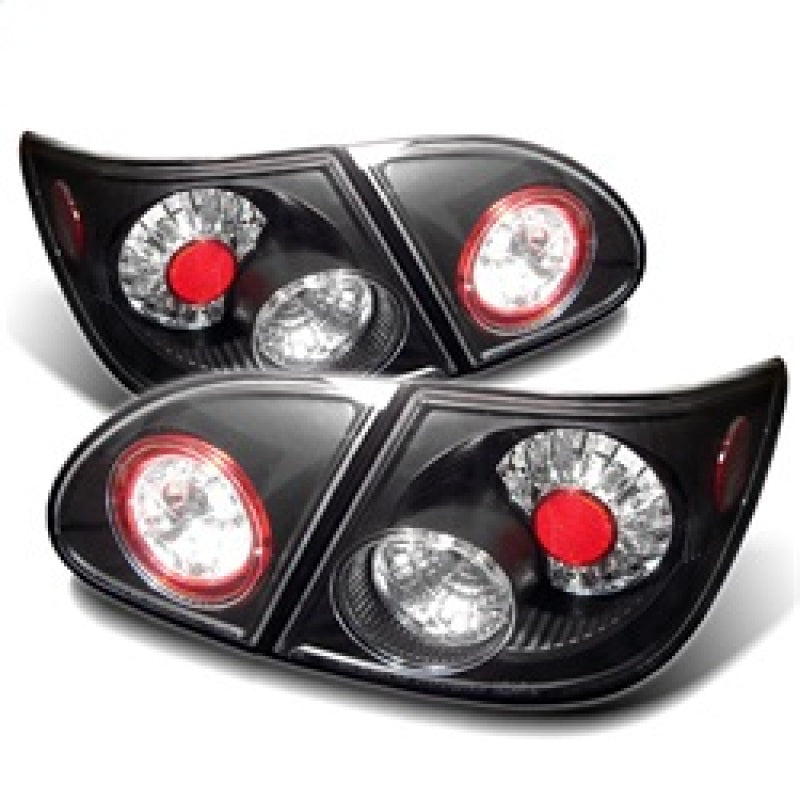 Spyder Toyota Corolla 03-08 LED Tail Lights Black ALT-YD-TC03-LED-BK