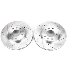 गैलरी व्यूवर में इमेज लोड करें, Power Stop 06-12 Ford Fusion Front Evolution Drilled &amp; Slotted Rotors - Pair