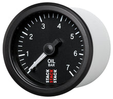 Carica l&#39;immagine nel visualizzatore di Gallery, Autometer Stack Instruments 52mm 0-7 BAR M10 (M) Mechanical Oil Pressure Gauge - Black