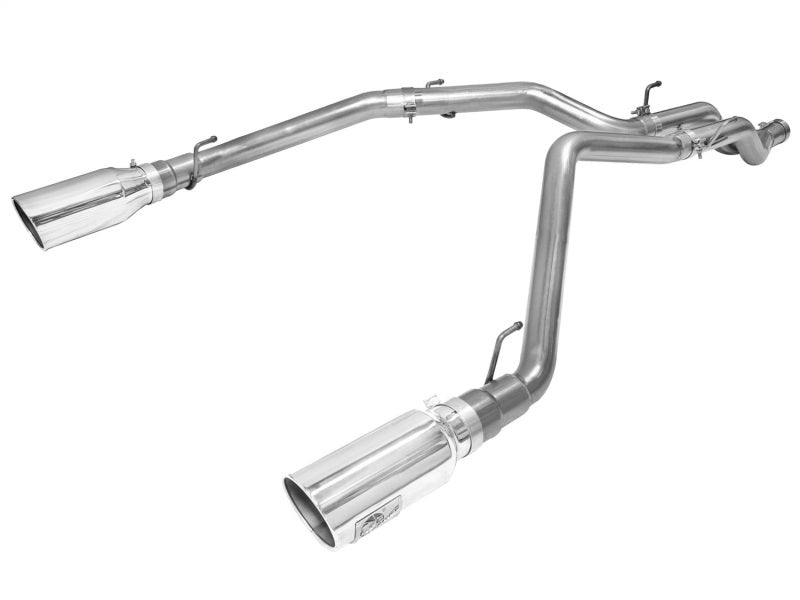 aFe MACHForce XP DPF-Back Exhaust 3in SS w/ 6in Polished Tips 2014 Dodge Ram 1500 V6 3.0L EcoDiesel