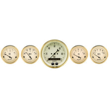 Laden Sie das Bild in den Galerie-Viewer, Autometer Golden Oldies 5 PIECE (3-3/8in &amp; 2-1/16in.) GPS Speedometer Gauge Kit