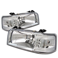 Load image into Gallery viewer, Spyder Ford F150 92-96/Ford Bronco 92-96 1PC LED ( LEDs)Crystal Headlights Chrm HD-YD-FB92-1PC-C