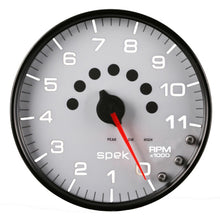 Charger l&#39;image dans la galerie, Autometer Spek-Pro Gauge Tachometer 5in 11K Rpm W/Shift Light &amp; Peak Mem White/Black