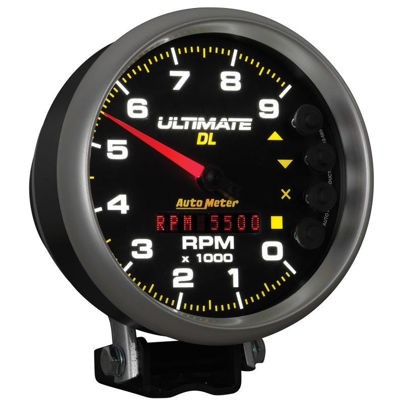 Autometer 5 inch Ultimate DL Playback Tachometer 9000 RPM - Black