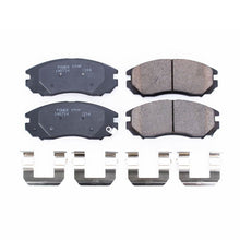 Load image into Gallery viewer, Power Stop 04-08 Hyundai Tiburon Front Z17 Evolution Ceramic Brake Pads w/Hardware