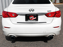 गैलरी व्यूवर में इमेज लोड करें, aFe Takeda 2.5in 304 SS Cat-Back Exhaust System w/ Black Tips 16-18 Infiniti Q50 V6-3.0L (tt)