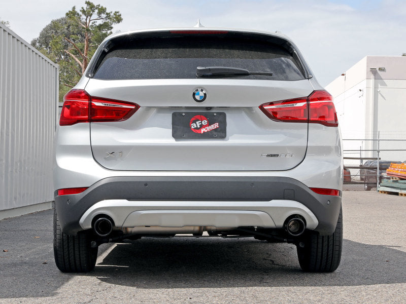 aFe MACHForce XP Exhausts Axle-Back 15-21 BMW X1 2.0L (t) (SS w/Black Tips)