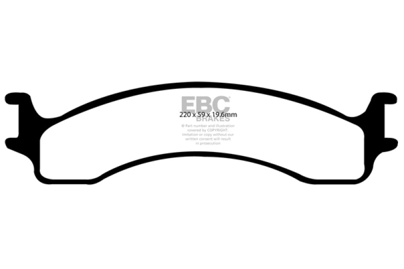 EBC 00-02 Dodge Ram 2500 Pick-up 5.2 2WD Extra Duty Front Brake Pads