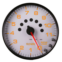 Charger l&#39;image dans la galerie, Autometer Spek-Pro Gauge Tachometer 5in 11K Rpm W/Shift Light &amp; Peak Mem White/Black