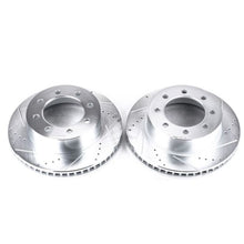 Cargar imagen en el visor de la galería, Power Stop 06-08 Dodge Ram 1500 Front Evolution Drilled &amp; Slotted Rotors - Pair