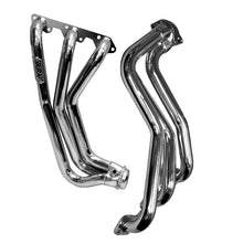 Charger l&#39;image dans la galerie, BBK 07-11 Jeep 3.8 V6 Long Tube Exhaust Headers And Y Pipe And Converters - 1-5/8 Chrome