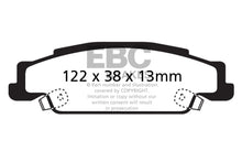 Laden Sie das Bild in den Galerie-Viewer, EBC 05-08 Pontiac Grand Prix 5.3 Redstuff Rear Brake Pads