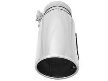 Carica l&#39;immagine nel visualizzatore di Gallery, aFe MACHForce-XP 304 Stainless Steel Polished Exhaust Tip 3.5in x 4.5in Out x 12in L Clamp-On