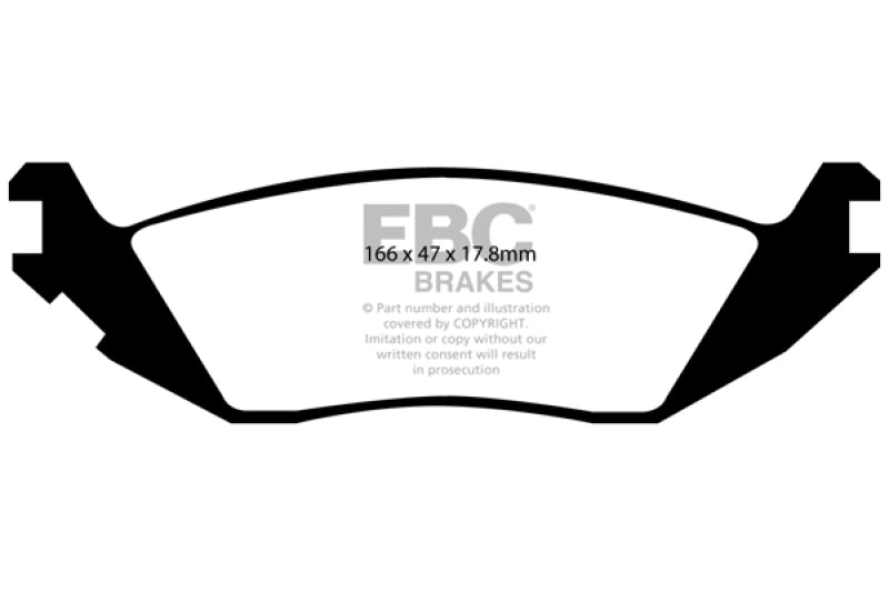 EBC 06-09 Chrysler Aspen 4.7 Yellowstuff Rear Brake Pads