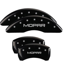 Load image into Gallery viewer, MGP 4 Caliper Covers Engraved Front &amp; Rear MGP Black finish silver ch