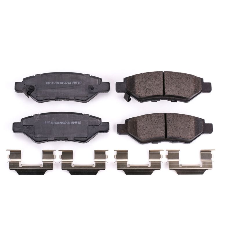 Power Stop 08-14 Cadillac CTS Rear Z17 Evolution Ceramic Brake Pads w/Hardware