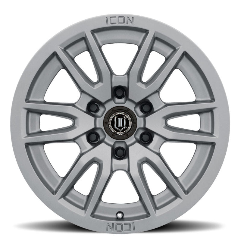 ICON Vector 6 17x8.5 6x5.5 25mm Offset 5.75in BS 93.1mm Bore Titanium Wheel