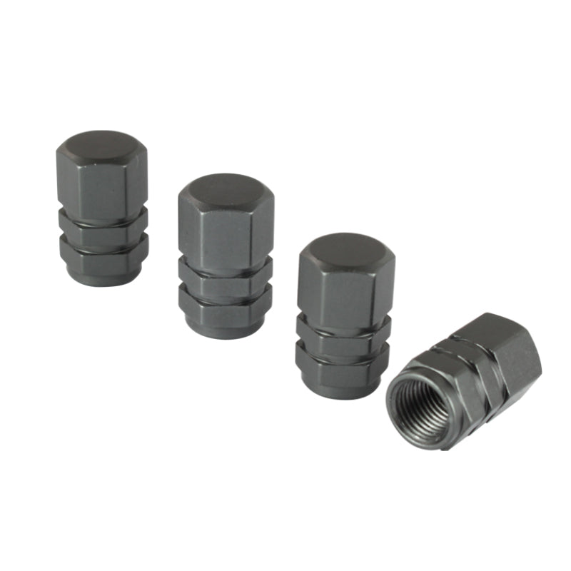 Xtune Tires Valve Stem Cap 4pcs Gun Metal ACC-VC01-GM