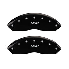 Charger l&#39;image dans la galerie, MGP Front set 2 Caliper Covers Engraved Front MGP Black finish silver ch