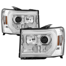 Load image into Gallery viewer, Spyder GMC Sierra 1500/2500/3500 07-13 V2 Projector Headlights - Chrome PRO-YD-GS07V2-LBDRL-C