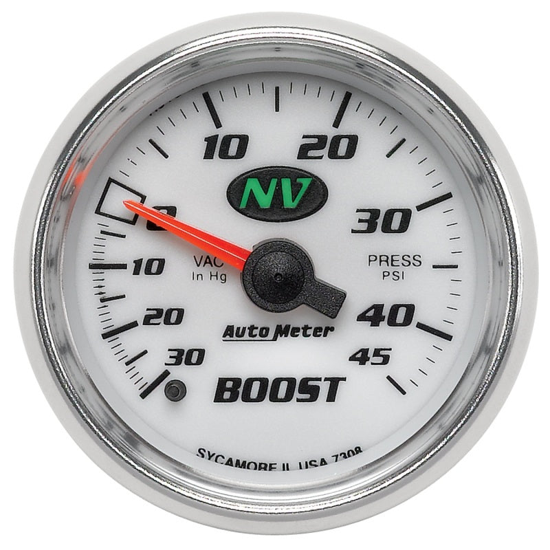 Autometer 52mm Mechanical 30 In Hg-Vac/45 PSI Vacuum / Boost Gauge