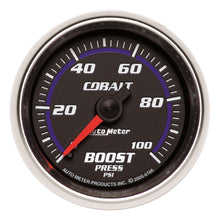 Laden Sie das Bild in den Galerie-Viewer, Autometer Cobalt 52mm 0-100psi Mechanical Boost Gauge