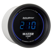 Charger l&#39;image dans la galerie, Autometer Cobalt Digital 52.4mm Black 0-300 deg F Water Temperature Gauge