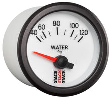 Charger l&#39;image dans la galerie, Autometer Stack 52mm 40-120 Deg C M10 Male Electric Water Temp Gauge - White