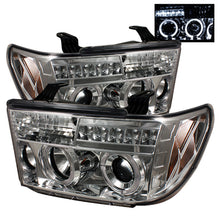 Load image into Gallery viewer, Spyder Toyota Tundra 07-13 Projector Headlights LED Halo LED Chrm PRO-YD-TTU07-HL-C