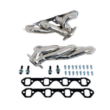 Laden Sie das Bild in den Galerie-Viewer, BBK 87-95 Ford F150 Truck 5.0 302 Shorty Unequal Length Exhaust Headers - 1-5/8 Silver Ceramic