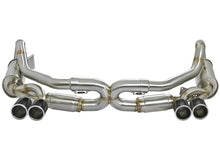 Charger l&#39;image dans la galerie, aFe Power Elite SS-304 Carbon Tip Dual Cat Back Exhaust 13-14 Porsche 911 C2S (991) H6-3.8L