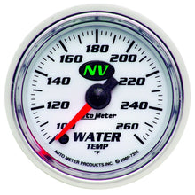 गैलरी व्यूवर में इमेज लोड करें, Autometer NV 2-1/16in 100-260 Deg F Stepper Motor Water Temp Gauge