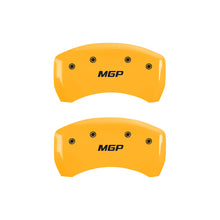 Charger l&#39;image dans la galerie, MGP 4 Caliper Covers Engraved Front &amp; Rear MGP Yellow finish black ch