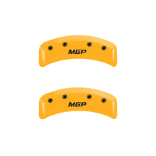 गैलरी व्यूवर में इमेज लोड करें, MGP 4 Caliper Covers Engraved Front &amp; Rear MGP Yellow finish black ch