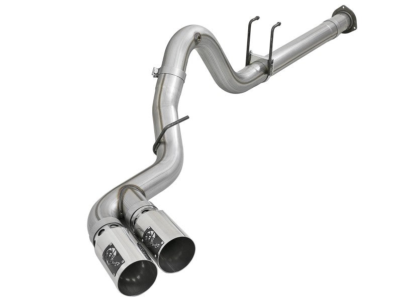 aFe Power 15-16 Ford F250/F350 6.7L Diesel Rebel XD 4in 409 SS DPF-Back Exhaust System - Pol Tips