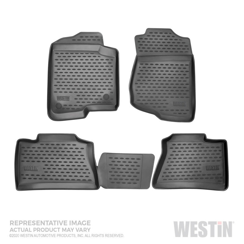 Westin 11-17 Chevy/GMC/Buick Traverse/Acadia/Enclave Profile Floor Liners Front and 2nd Row - Black