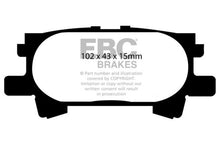 Charger l&#39;image dans la galerie, EBC 04-07 Lexus RX330 3.3 Yellowstuff Rear Brake Pads