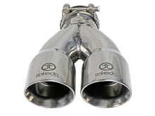 Cargar imagen en el visor de la galería, aFe Takeda 2.5in 304 Stainless Steel Clamp-on Exhaust Tip 2.5in Inlet 3in Dual Outlet - Polished