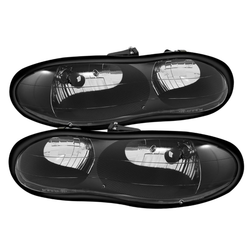 xTune 98-02 Chevy Camaro Crystal Headlights (Black) HD-JH-CCAM98-BK