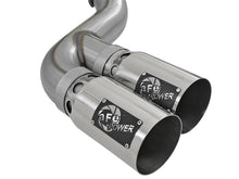 Carica l&#39;immagine nel visualizzatore di Gallery, aFe Rebel XD 4in SS Down-Pipe Back Exhaust w/Dual Polished Tips 17-18 Ford Diesel Trucks V8-6.7L(td)